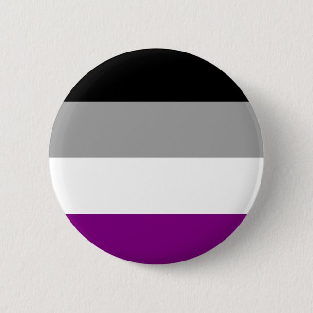 Asexual flaggaemblem knapp (Framsida)