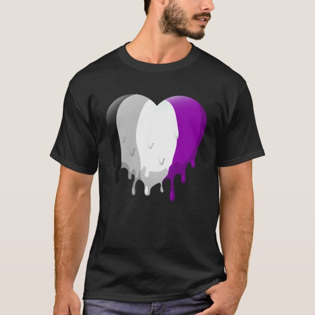 Asexual Heart T Shirt (Framsida)