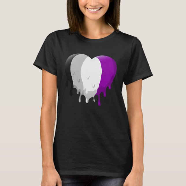 Asexual Heart T Shirt (Framsida)