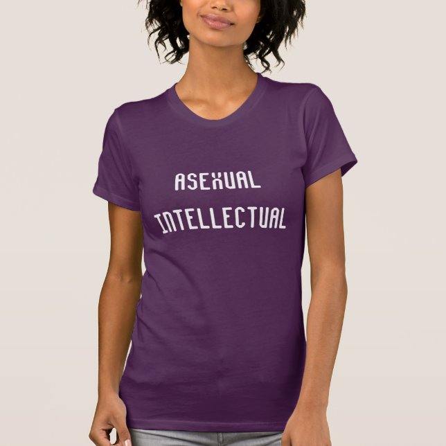 asexual intellektuell t-shirt (Framsida)