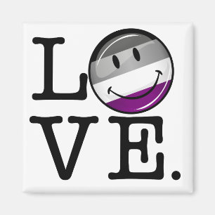 Asexual kärlekprideflagga magnet