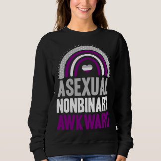 Asexual Nonbinary Awkward Asexual Pride Bohemian R T Shirt
