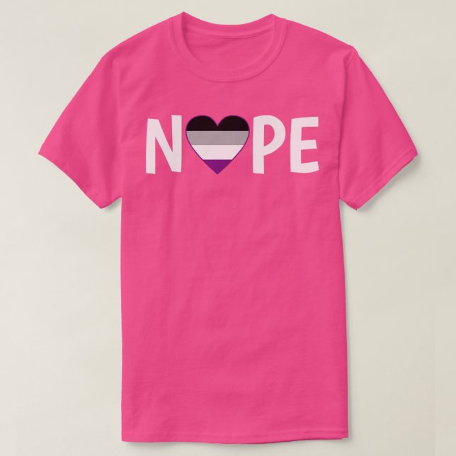 ASexual Nope Ace Asexuality HGBTIA T Shirt (Design framsida)