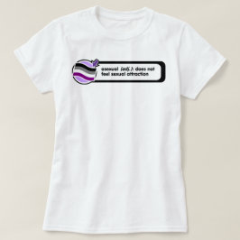 Asexual Pop-Uppdefinitionskjorta T Shirt