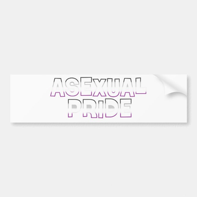 Asexual pride bildekal (Framsidan)