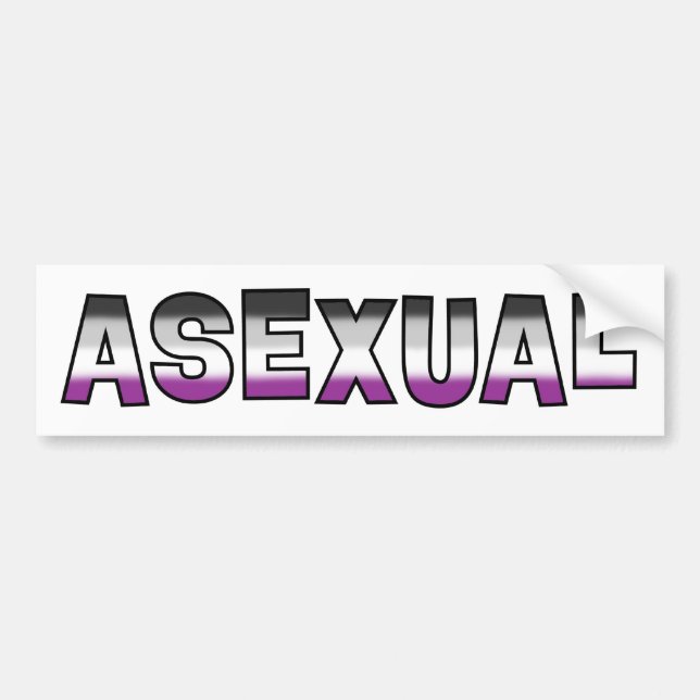 Asexual pride bildekal (Framsidan)