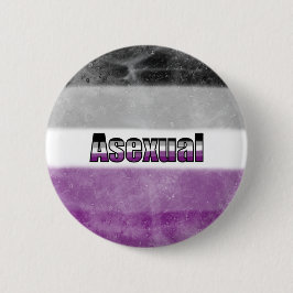 Asexual pride flag badge knapp