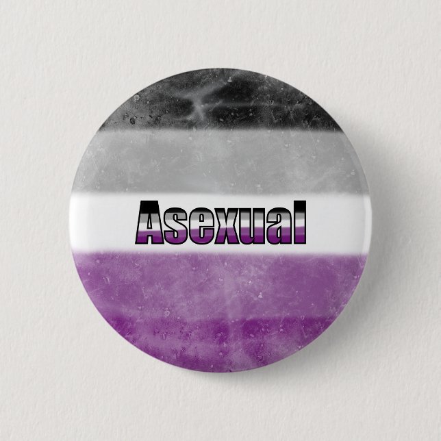 Asexual pride flag badge knapp (Framsida)