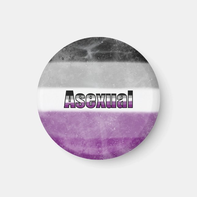 Asexual pride flag magnet (Framsidan)