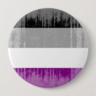 Asexual pride för vintage knapp