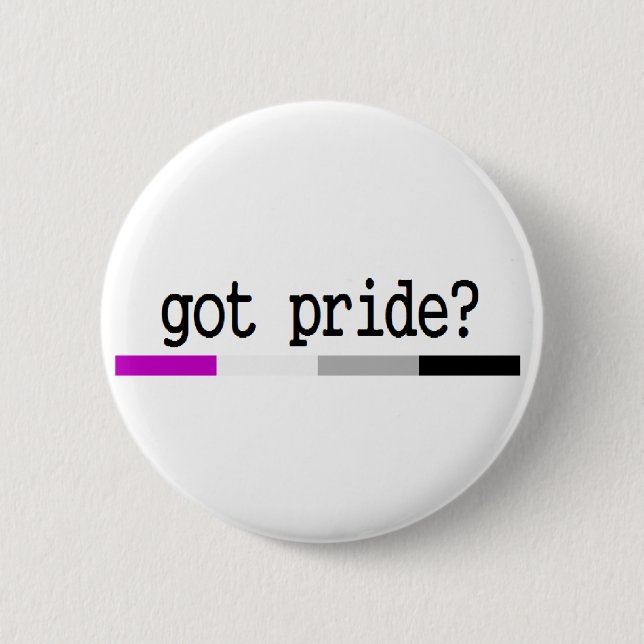 Asexual pride "harpride?", keychain knapp (Framsida)