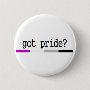 Asexual pride "harpride?", keychain knapp