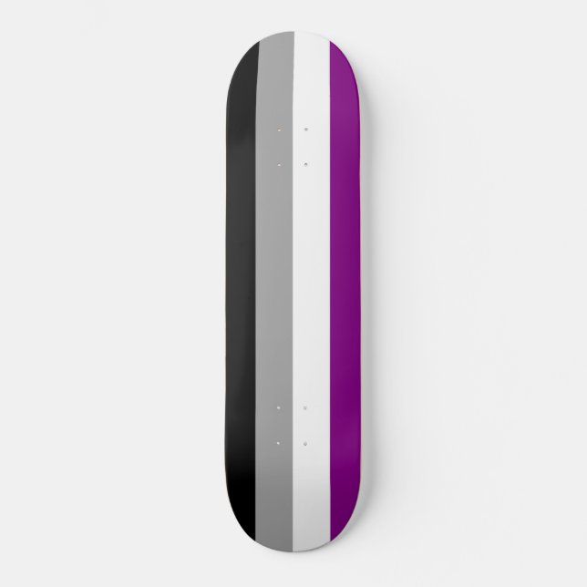 Asexual pride mini skateboard bräda 18,5 cm (Framsida)