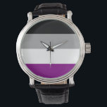 ASEXUAL PRIDE RAND DESIGN -.png Armbandsur<br><div class="desc">Köp anpassade klockor och apparatur.</div>