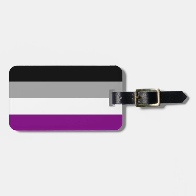 Asexual pridebagagemärkre bagagebricka (Horisontell Framsida)