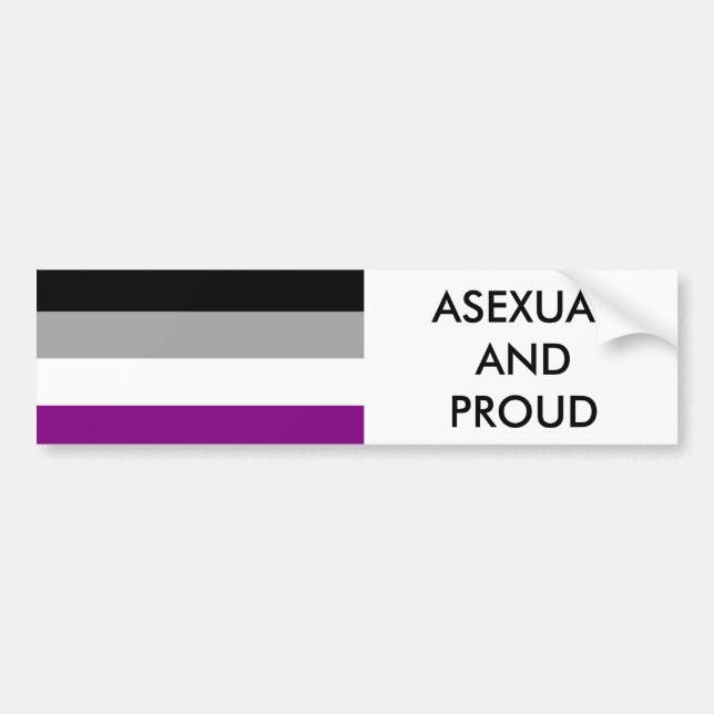 Asexual pridebildekal 1 bildekal (Framsidan)