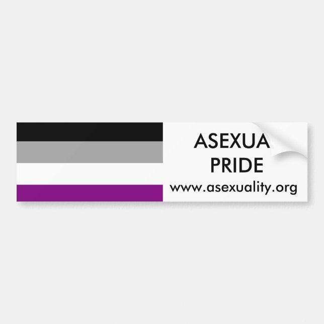 Asexual pridebildekal 2 bildekal (Framsidan)