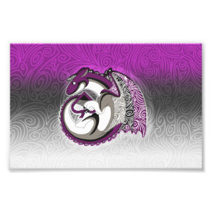 Asexual pridedraketryck fototryck