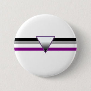 Asexual prideflagga knapp