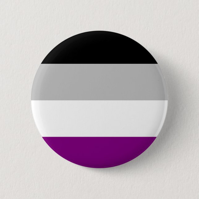 Asexual prideflagga knapp (Framsida)