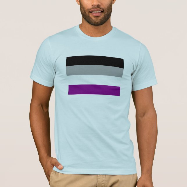 Asexual prideflagga t shirt (Framsida)