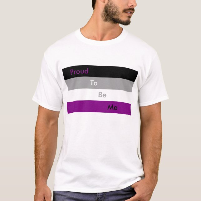 Asexual prideskjorta tee shirt (Framsida)