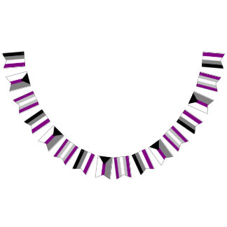 Asexual SpectrumBuntingflaggor Vimplar