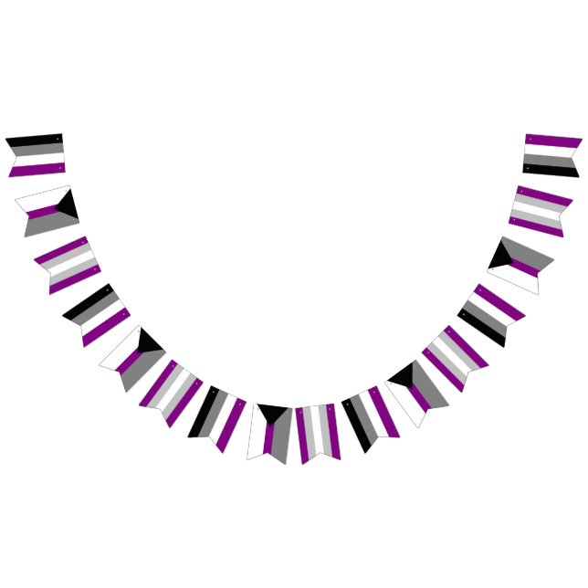 Asexual SpectrumBuntingflaggor Vimplar (Alla)