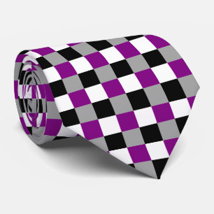 Asexualitet färg kontrollerad mönster slips