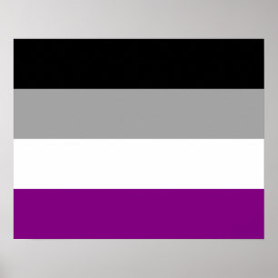 Asexualitet flagga Poster