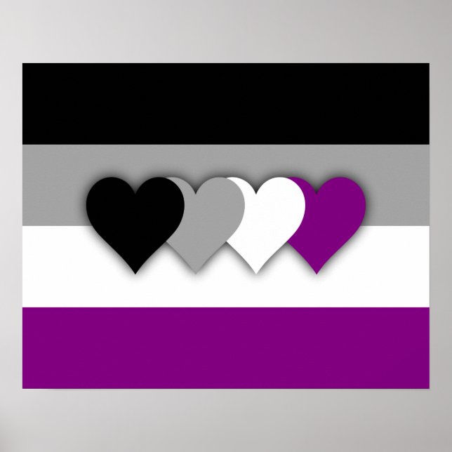 Asexualitet flagga Poster (Framsidan)
