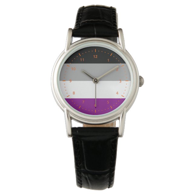 Asexualitet flagga Watch Armbandsur (Framsida)