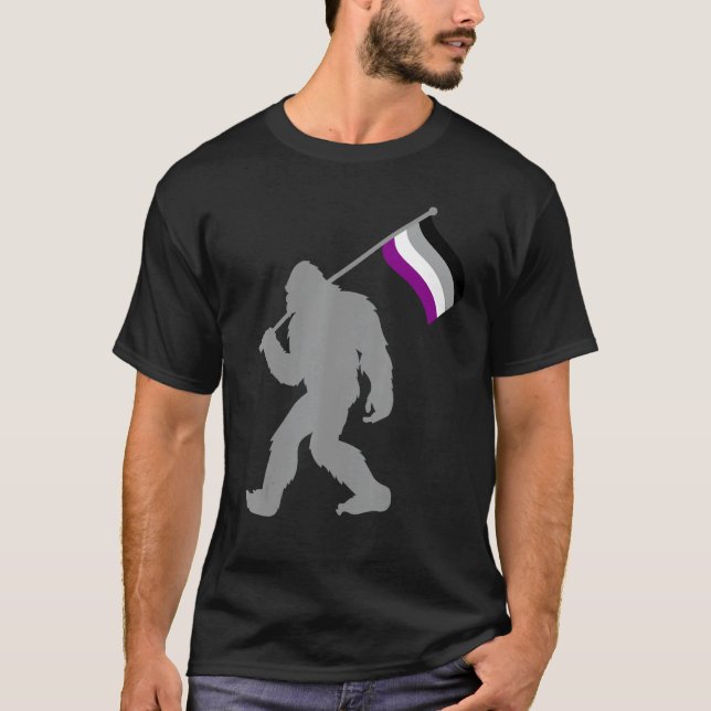 Asexualitet Pride Flagga Monster om ACE Asexualite T Shirt (Framsida)