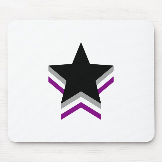 Asexualitet pride stjärnor musmatta (Framsidan)