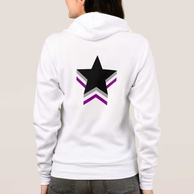 Asexualitet pride stjärnor t shirt (Baksida)