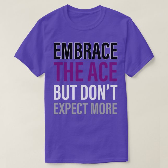 Asexualiteten HGBTIA i Ace Asexuality T Shirt (Design framsida)