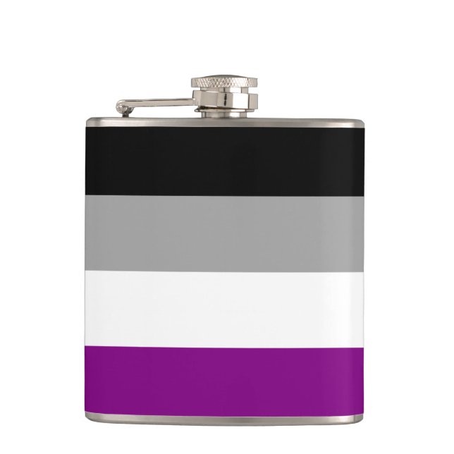Asexualitets stoltheitsflagga fickplunta (Framsidan)