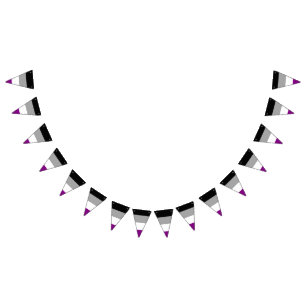Asexualitets stolthetsflaggabanner vimplar