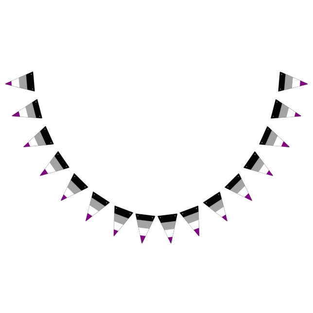 Asexualitets stolthetsflaggabanner vimplar (Alla)