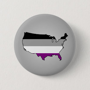 Asexuality färgar det rutiga mönster knäppas knapp