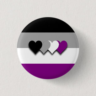 Asexualityflagga knäppas knapp
