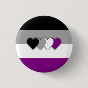 Asexualityflagga knäppas knapp