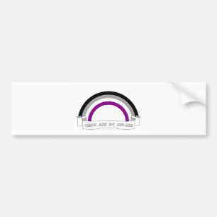 Asexualityregnbågepride Bildekal