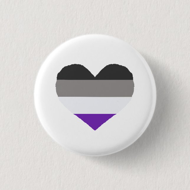 Asexuell Ace Pride badge Knapp (Framsida)