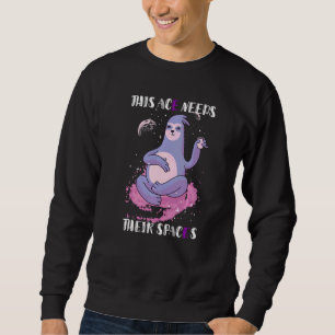 Asexuell Denna ess behöver sina mellanslag Lathund Lång Ärmad Tröja