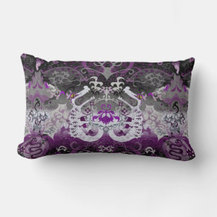 Asexuell Dragon Damask - Ace Pride Flagga Färg Lumbarkudde