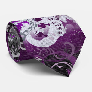 Asexuell Dragon Damask - Ace Pride Flagga Färg Slips