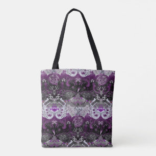 Asexuell Dragon Damask - Ace Pride Flagga Färg Tygkasse