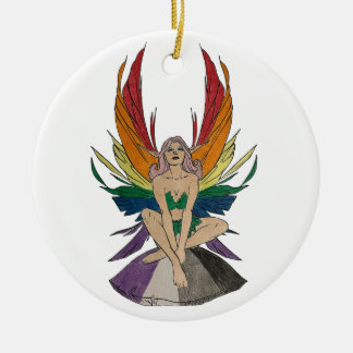 Asexuell fe julgransprydnad keramik