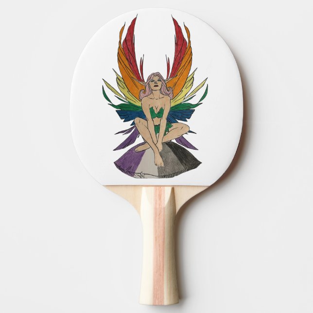 Asexuell fe pingisracket (Framsidan)